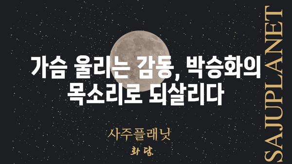 박승화의 가요 속으로| 추억과 감동을 되살리는 음악 여정 | 박승화, 가요, 추억, 감성, 음악