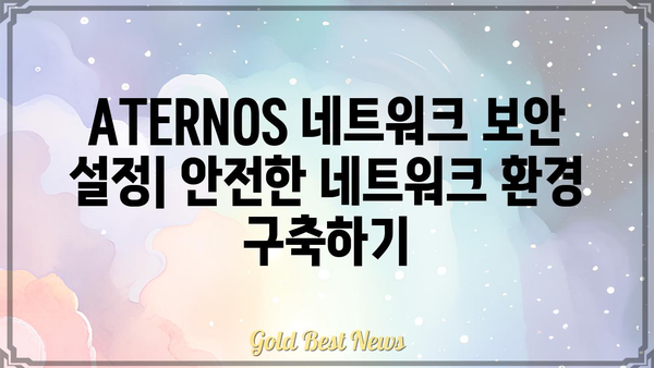 ATERNOS 설치 & 설정 가이드 | 네트워크 보안, 라우터, 방화벽, VPN