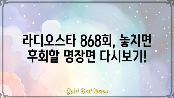 라디오스타 868회| 웃음과 감동의 향연! | 김구라, 유세윤, 안영미, 김숙, 게스트, 방송 다시보기