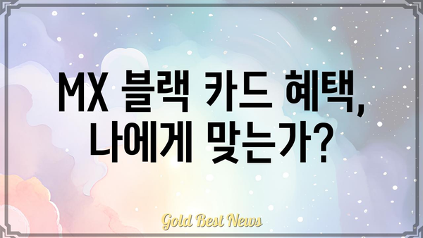 현대카드 MX 블랙 카드, 나에게 맞는 카드일까? | 연회비, 혜택, 발급 조건 비교